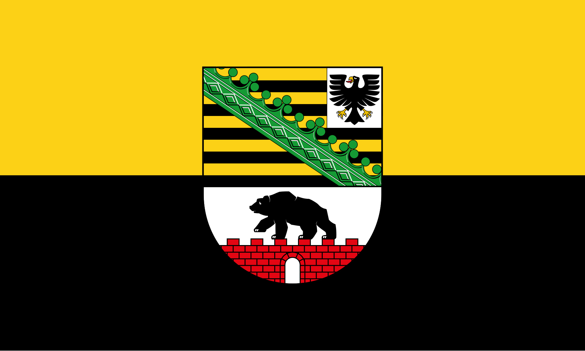 Landesflagge von Sachsen-Anhalt