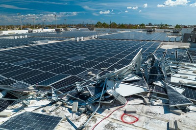 Eine großflächige Solaranlage | Versicherung für Solaranlage